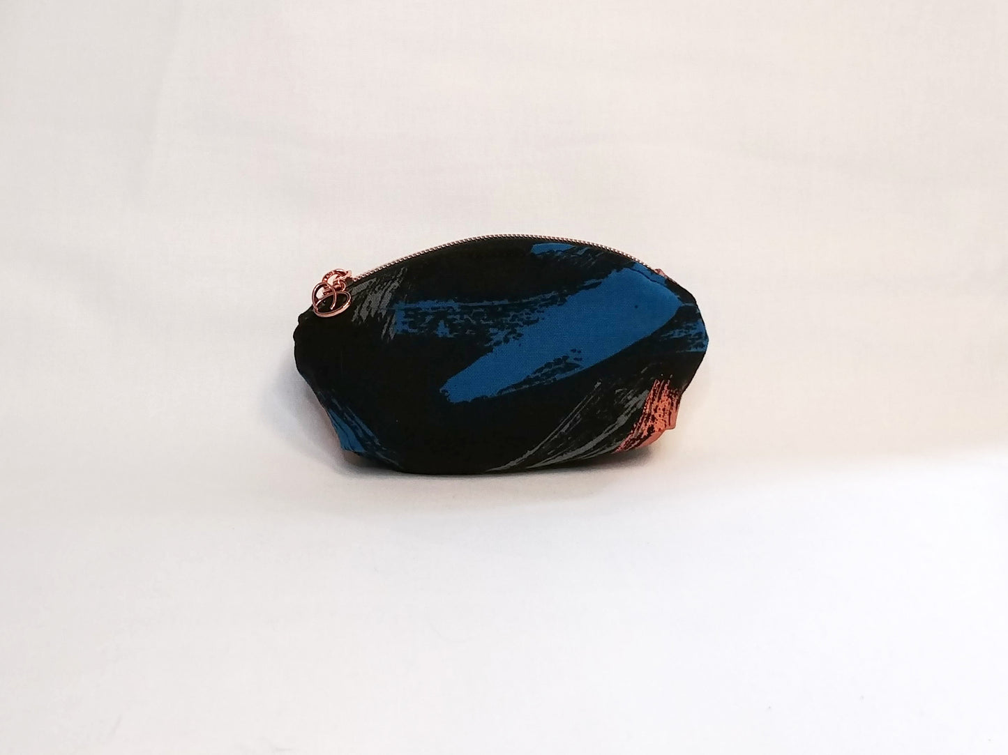 Modern Black Canvas Makeup Bag