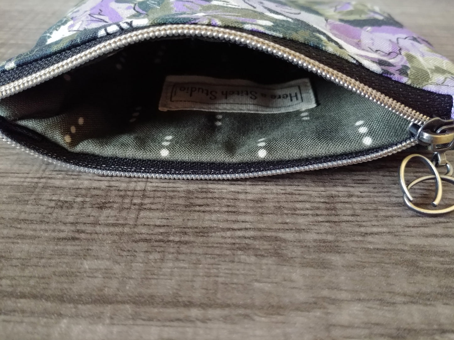 Dark Forest Abstract Cotton Zipper Pouch