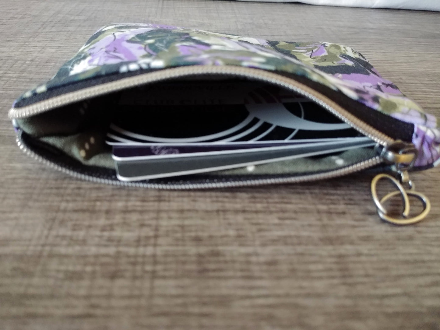 Dark Forest Abstract Cotton Zipper Pouch