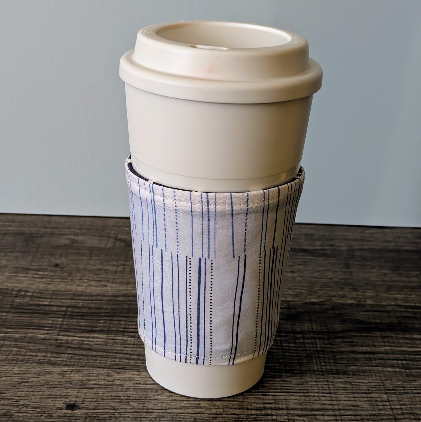 Navy Buck Cup Cozy