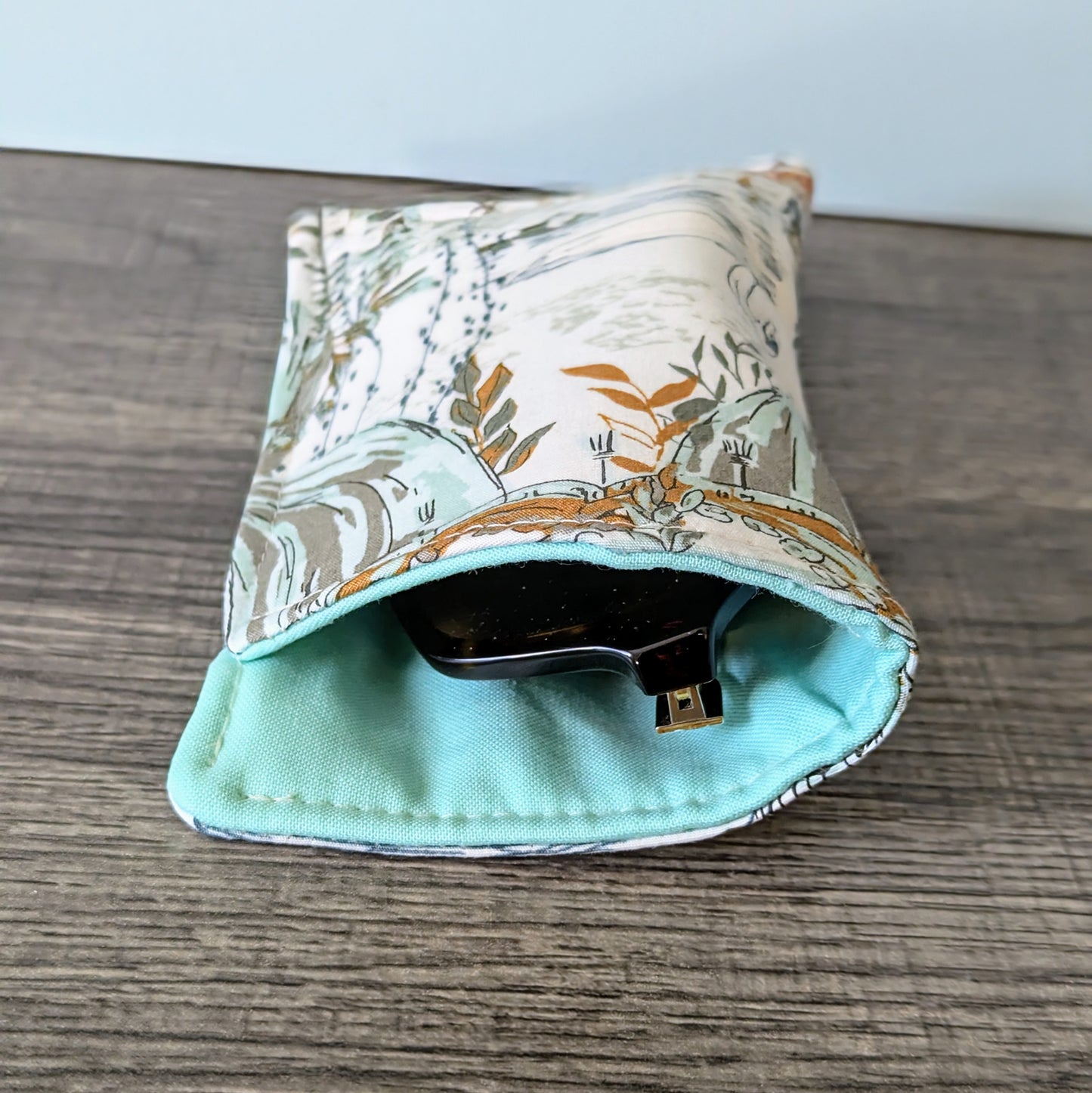Swan Floral Eyeglass Pouch
