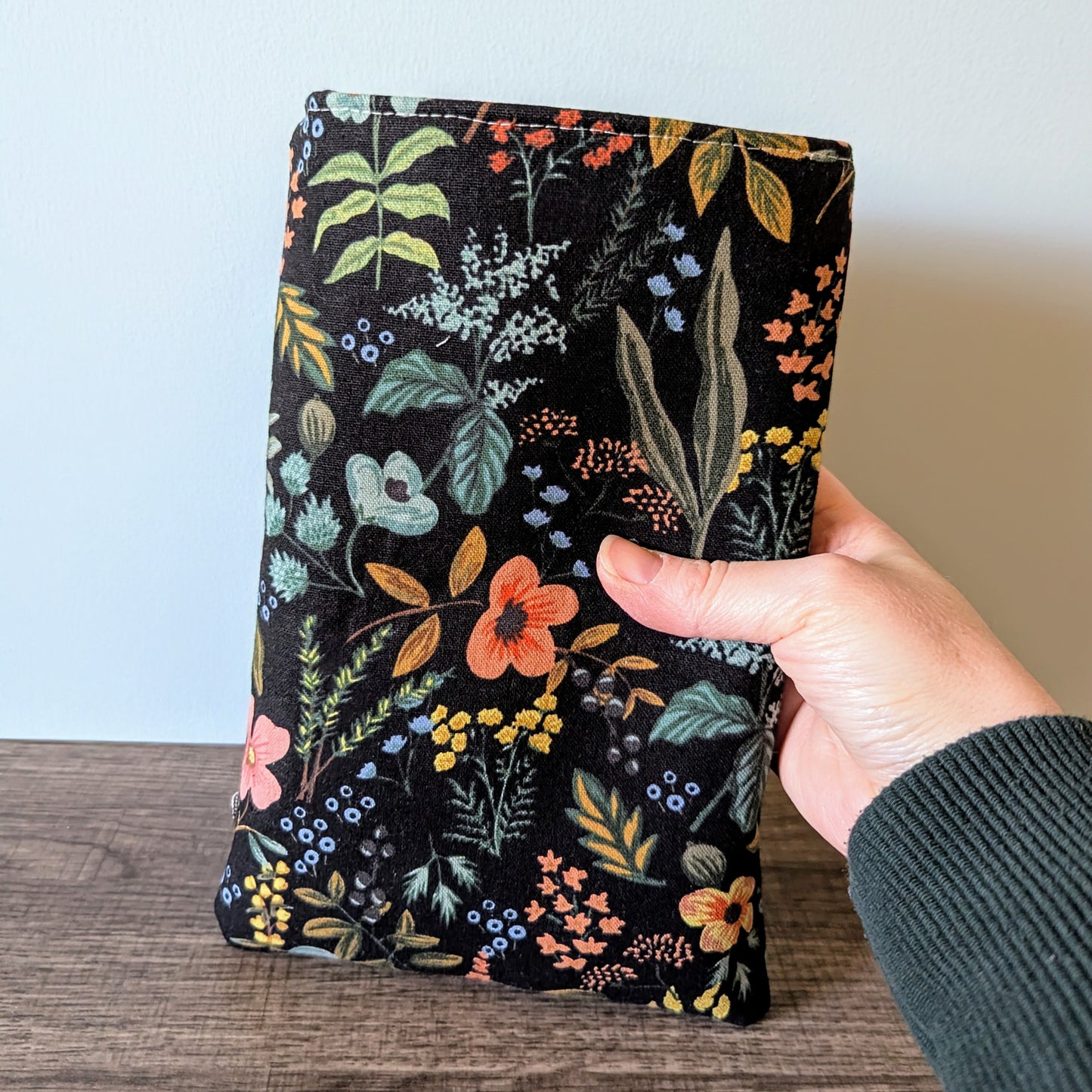 Herb Floral Canvas Book Sleeve