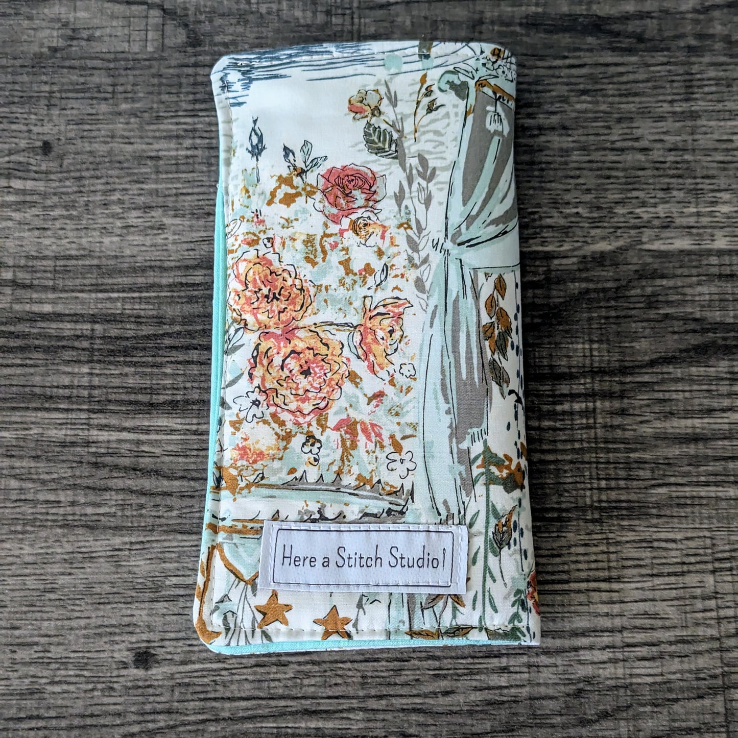 Swan Floral Eyeglass Pouch