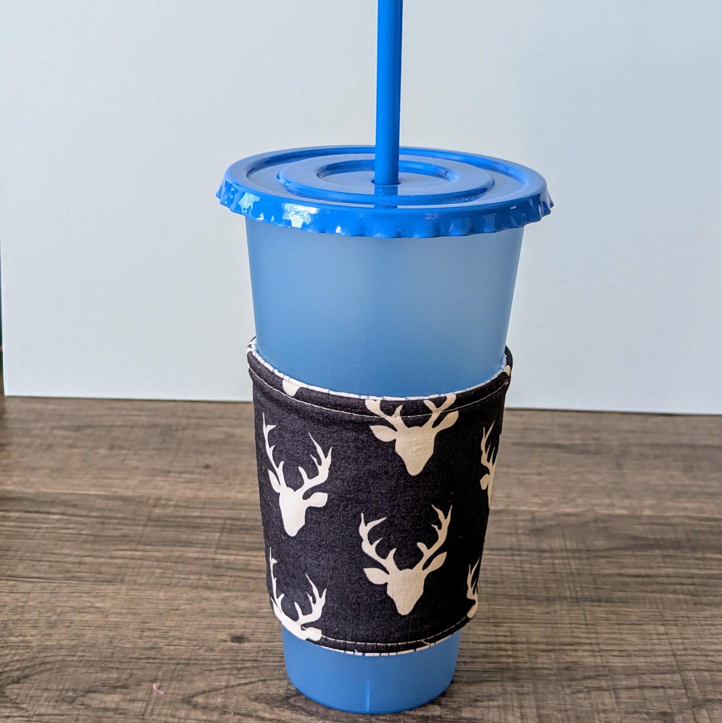 Navy Buck Cup Cozy