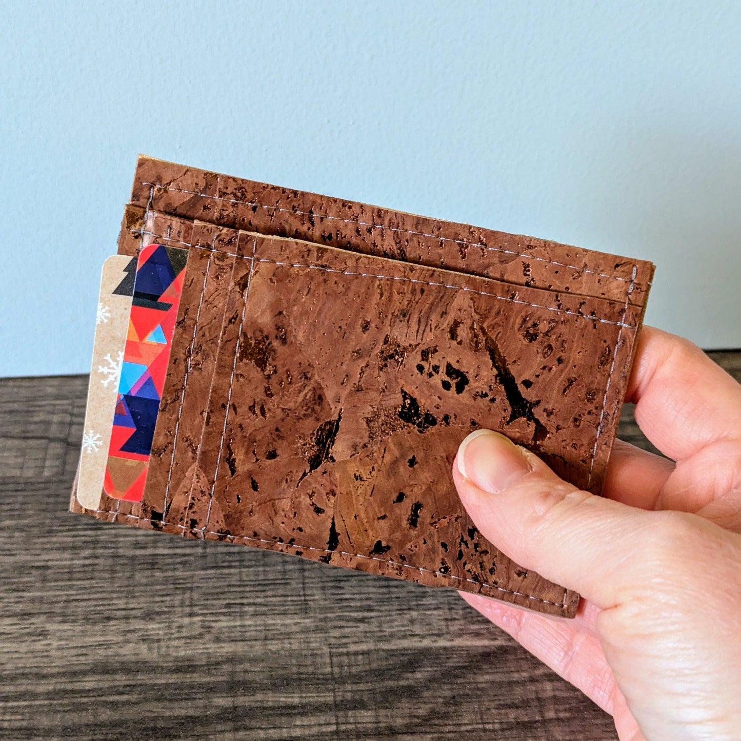 Gilded Bronze Cork Card Wallet