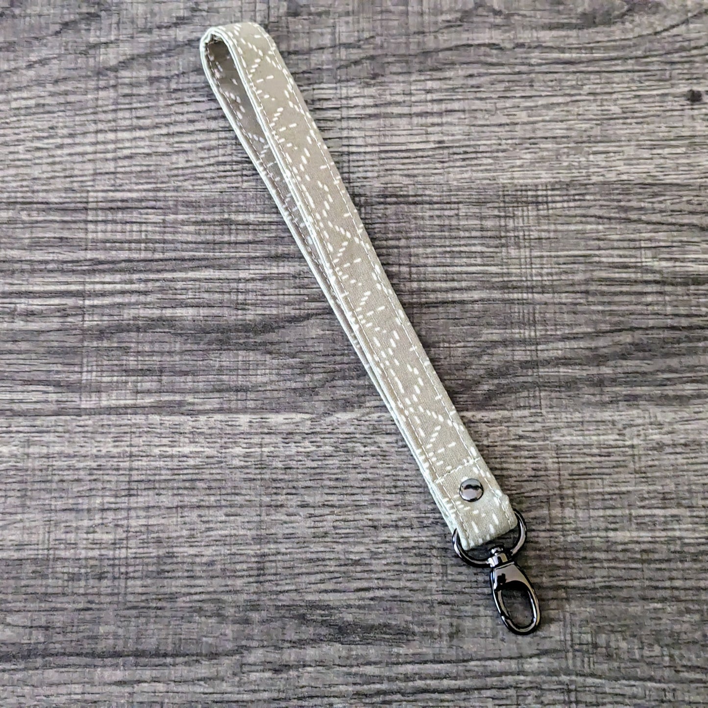 Beige Cotton Wrist Lanyard