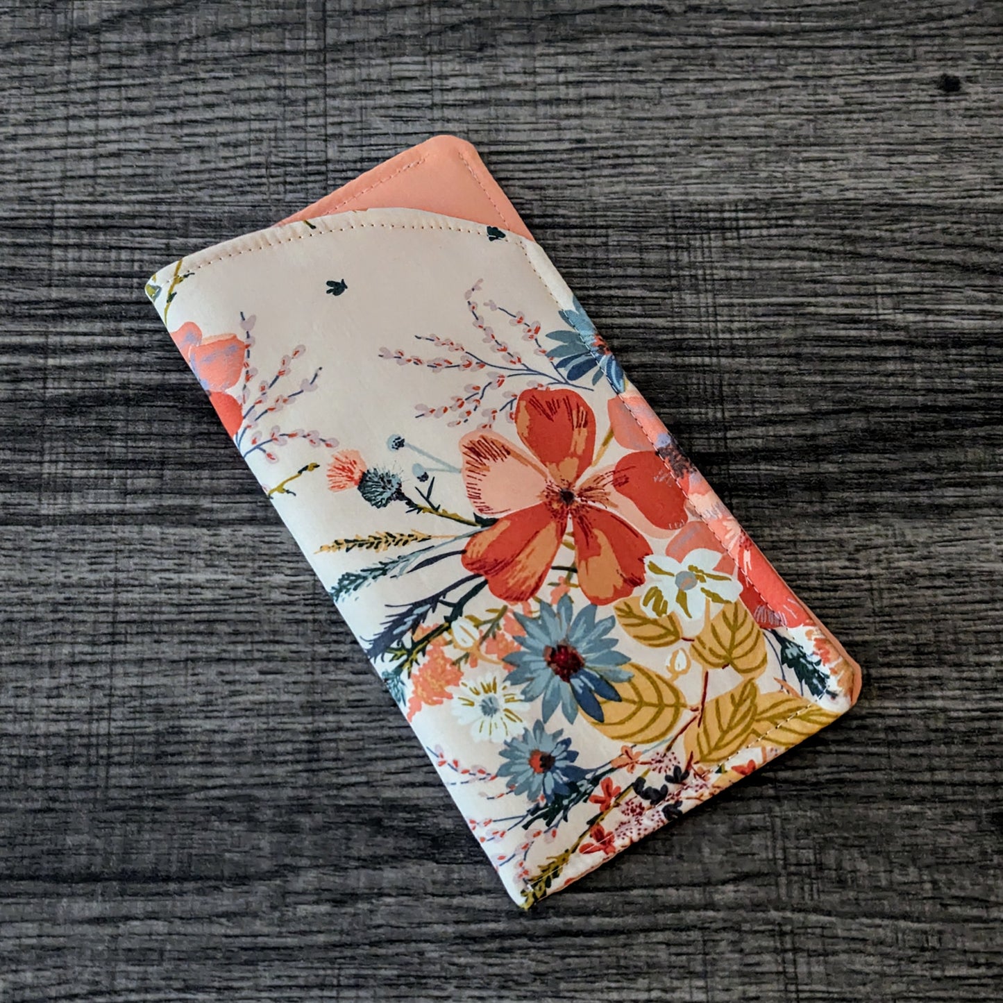 Pink Floral Eyeglass Pouch