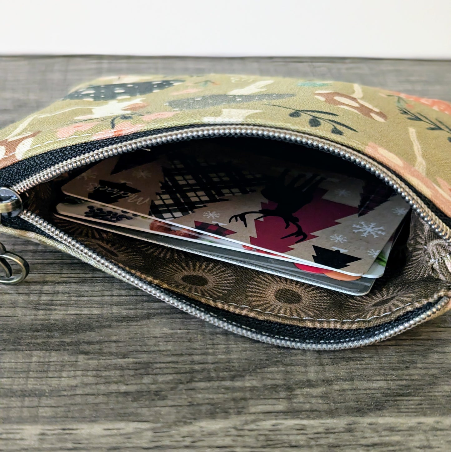 Mushroom Cotton Zipper Pouch