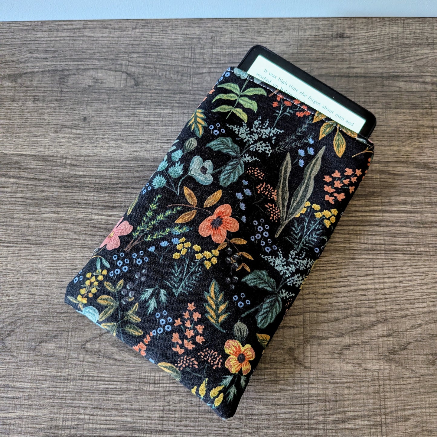 Herb Floral Canvas Book Sleeve