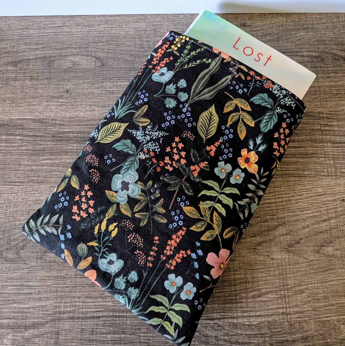 Herb Floral Canvas Book Sleeve