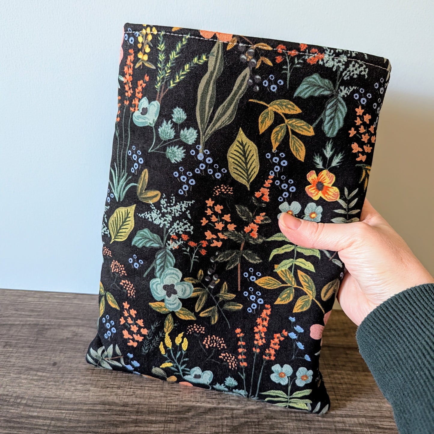 Herb Floral Canvas Book Sleeve