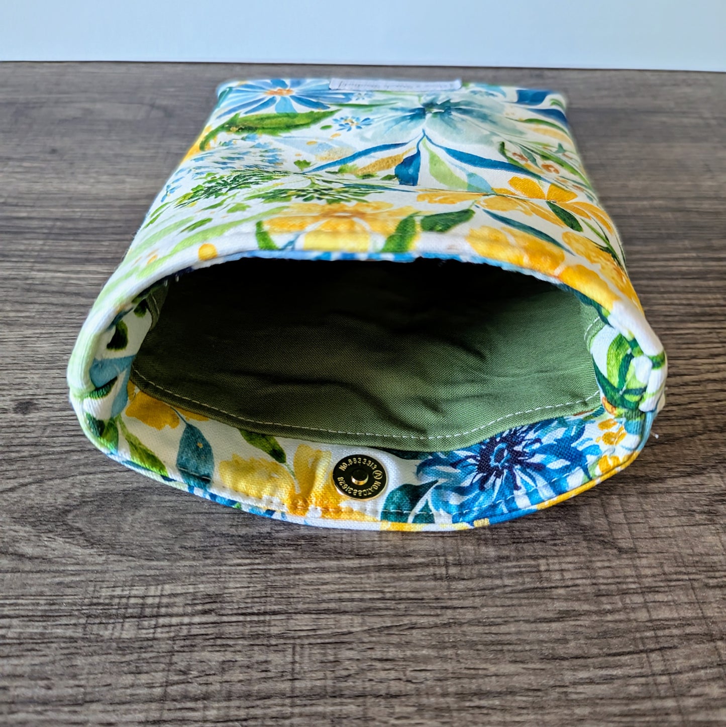 Yellow Floral Canvas Book Sleeve