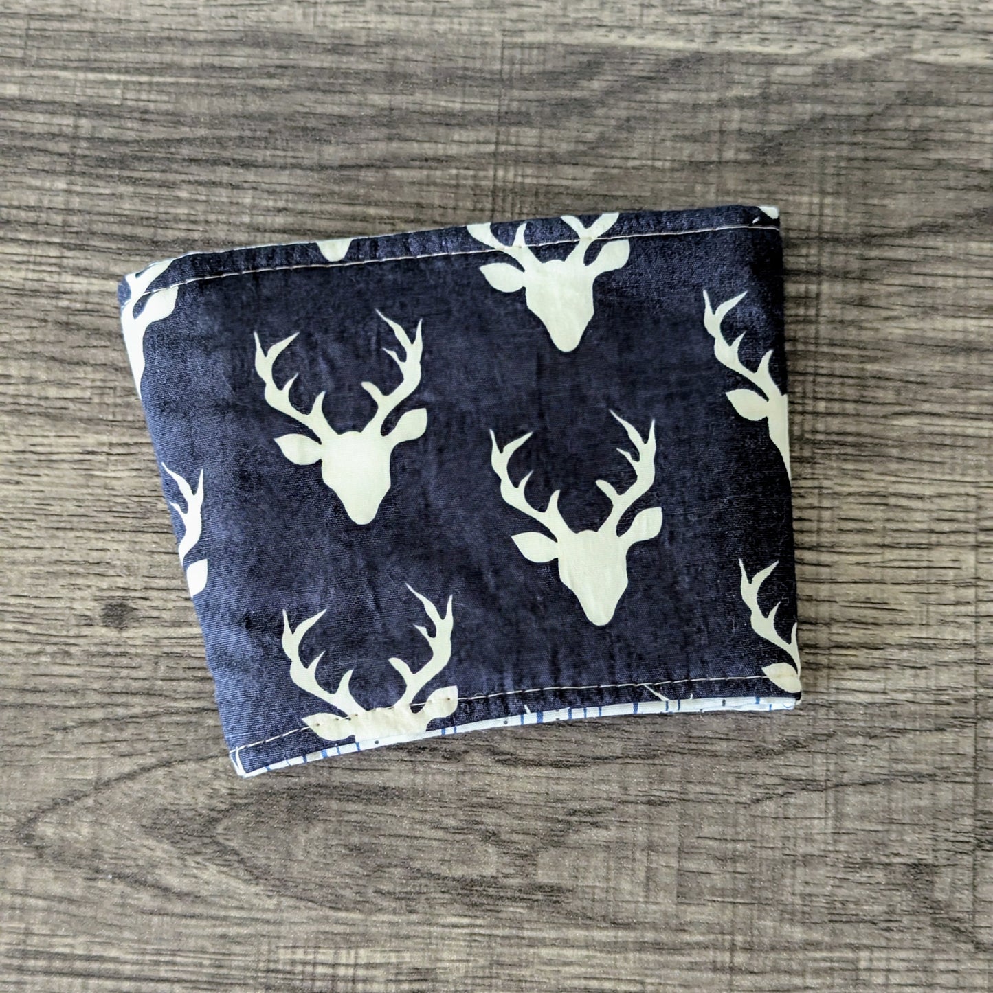 Navy Buck Cup Cozy