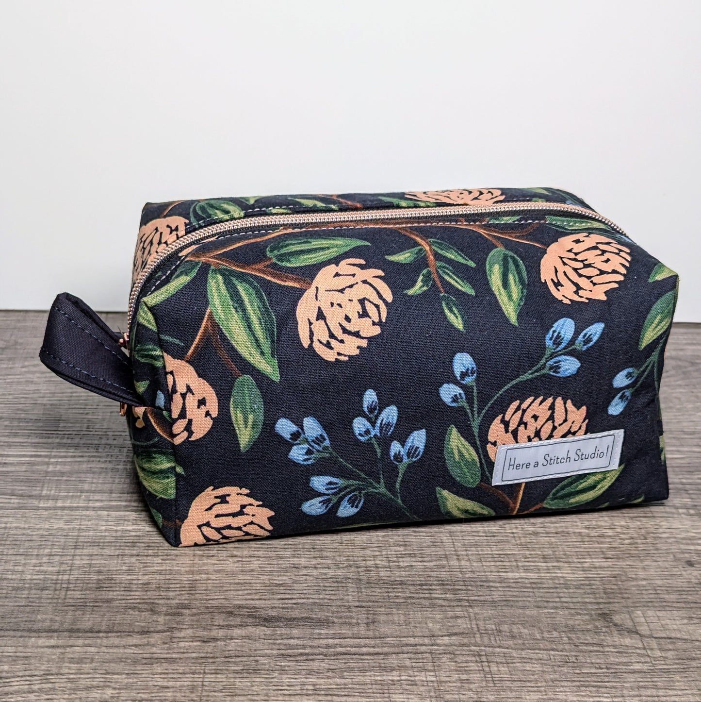 Peony Floral Canvas Boxy Bag
