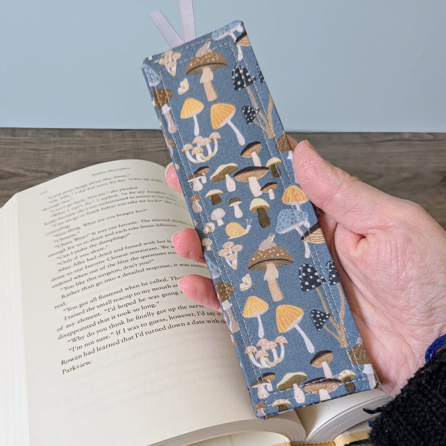 Mushroom Cotton Bookmark