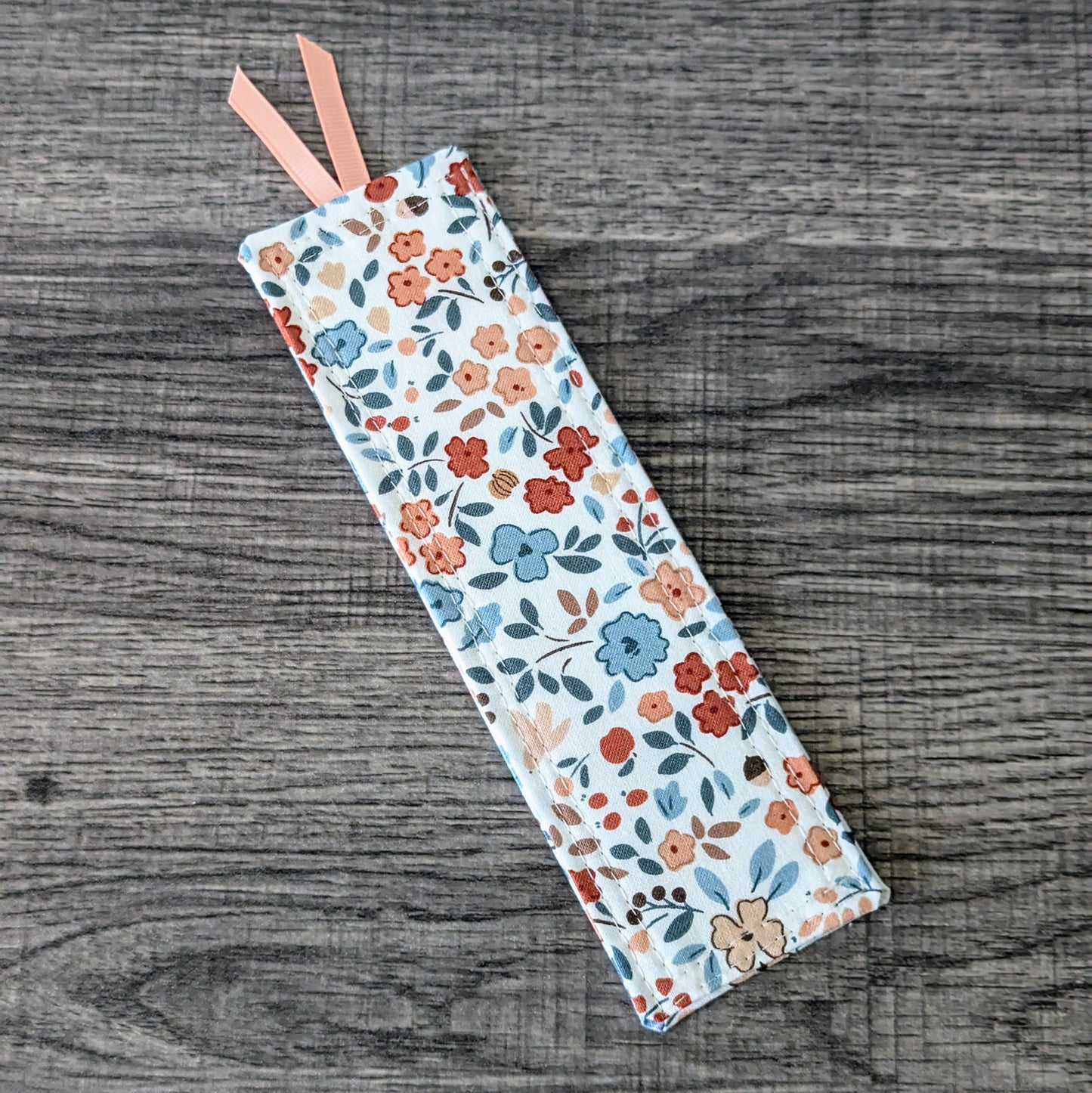 White Floral Cotton Bookmark