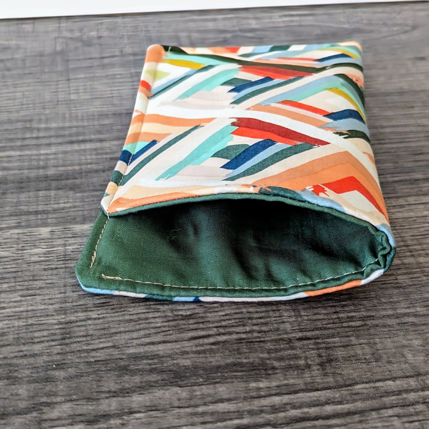 Bright Geometric Eyeglass Pouch