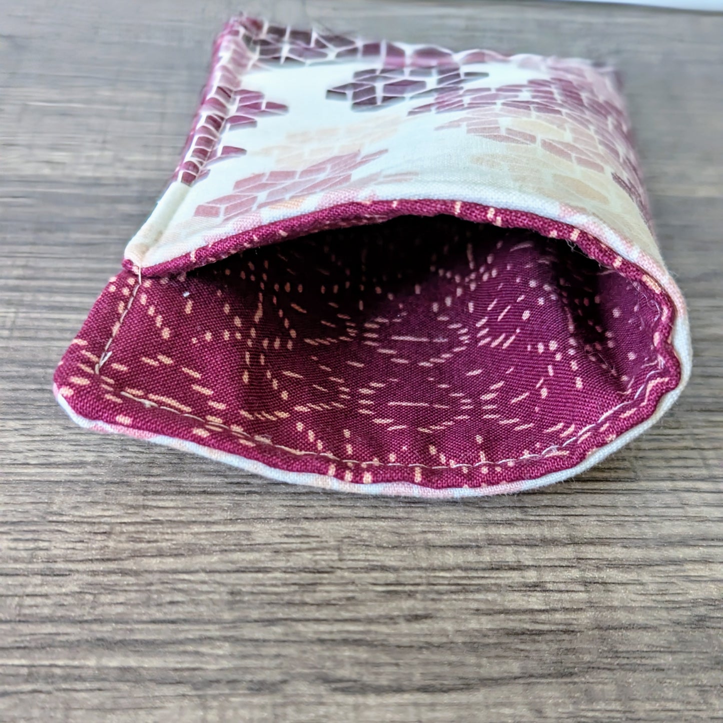 Purple Hexie Eyeglass Pouch