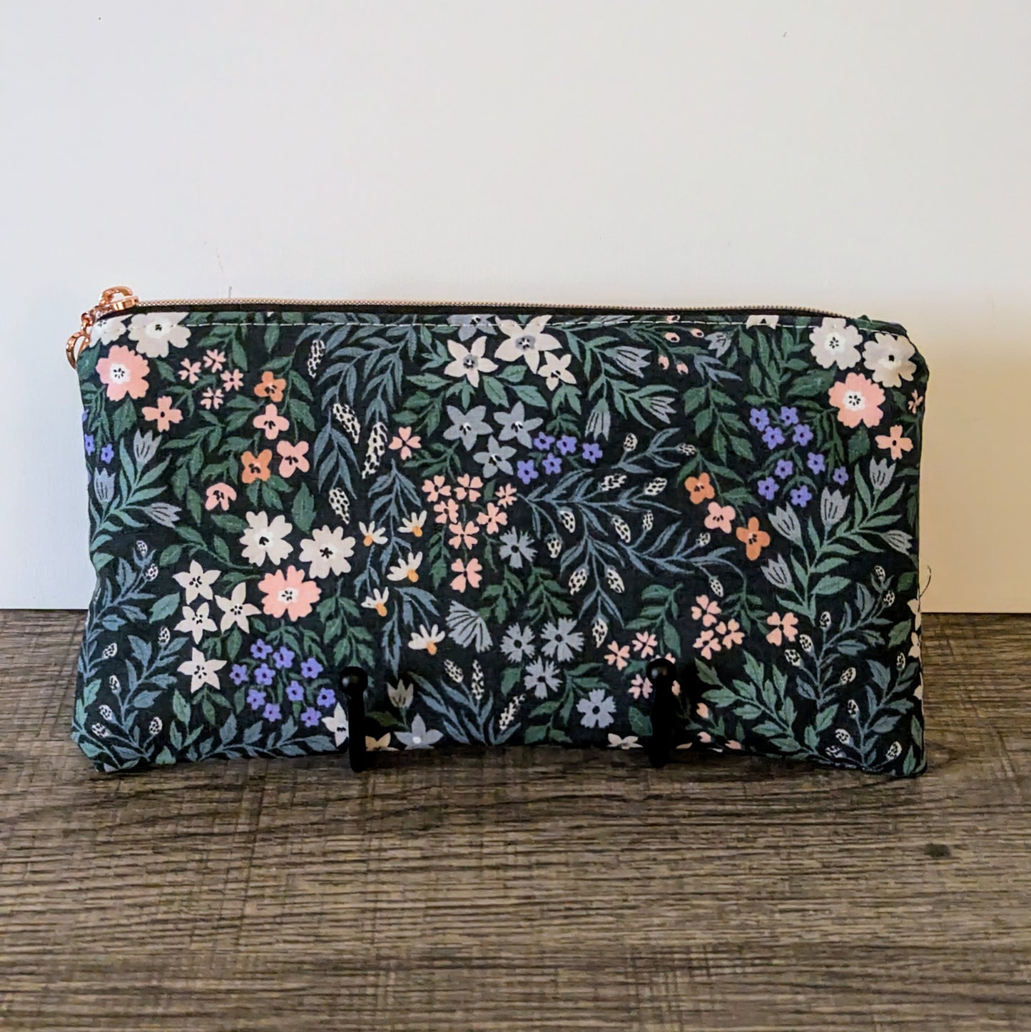 Meadow Floral Cotton Zipper Pouch