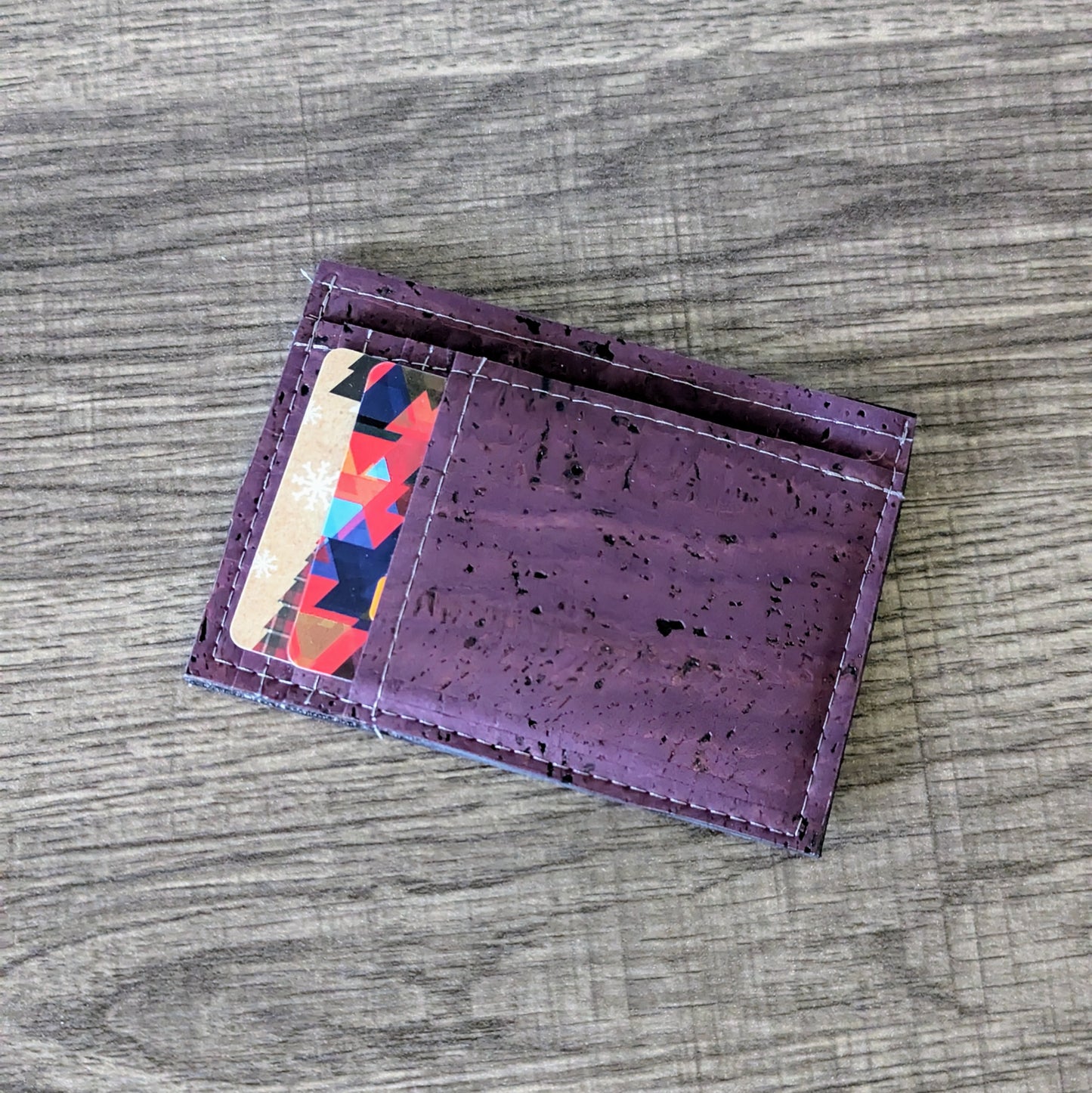 Purple Cork Card Wallet