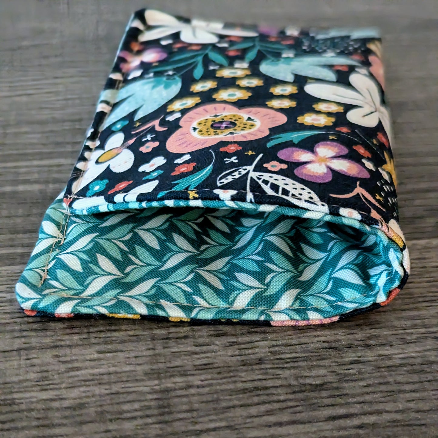 Modern Floral Eyeglass Pouch