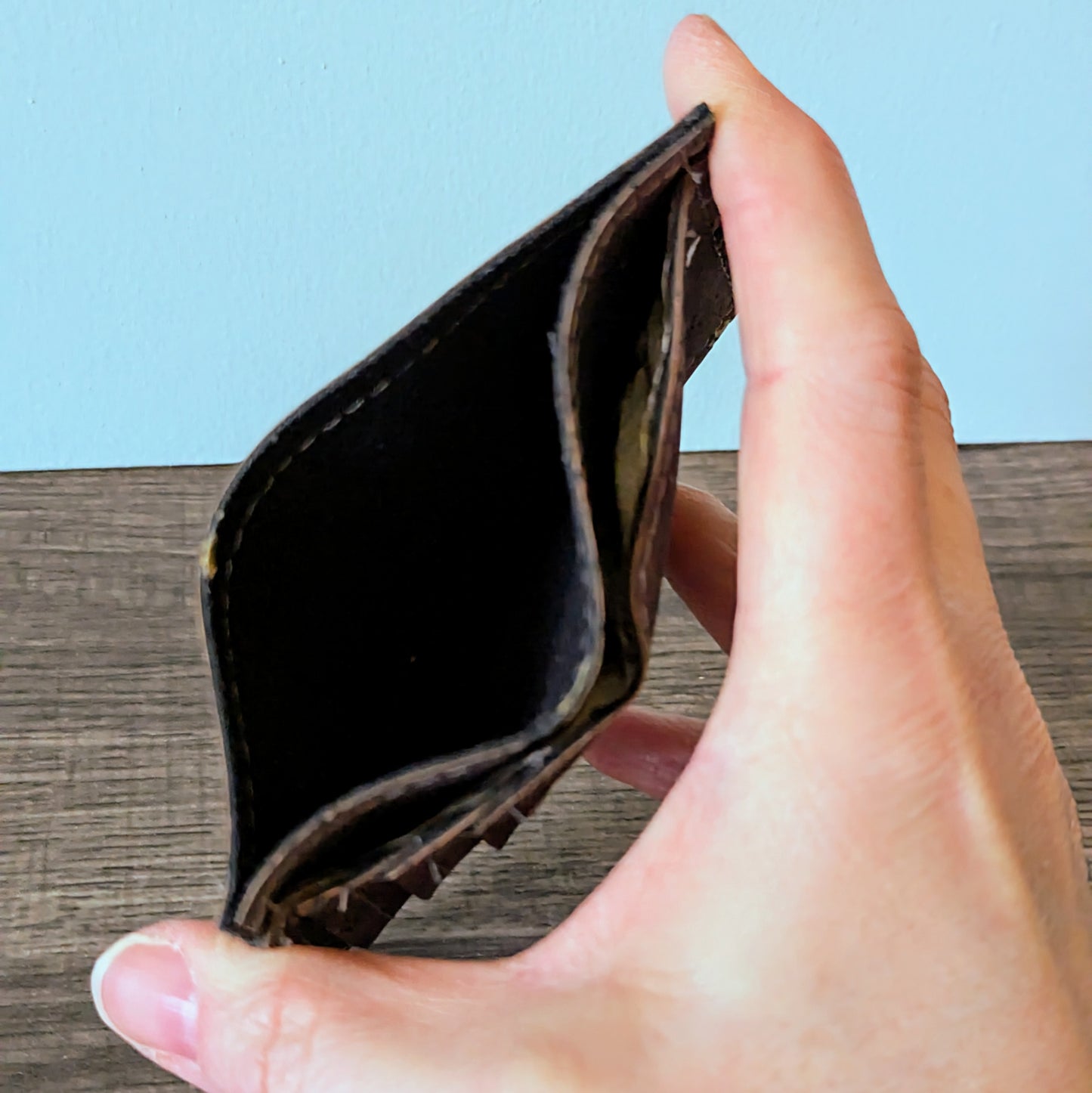 Gilded Charcoal Cork Card Wallet