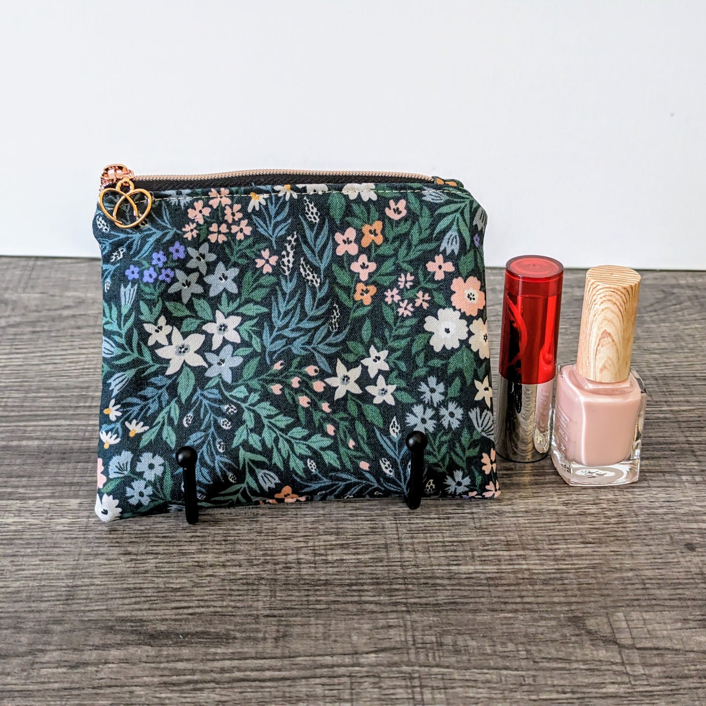 Meadow Floral Cotton Zipper Pouch