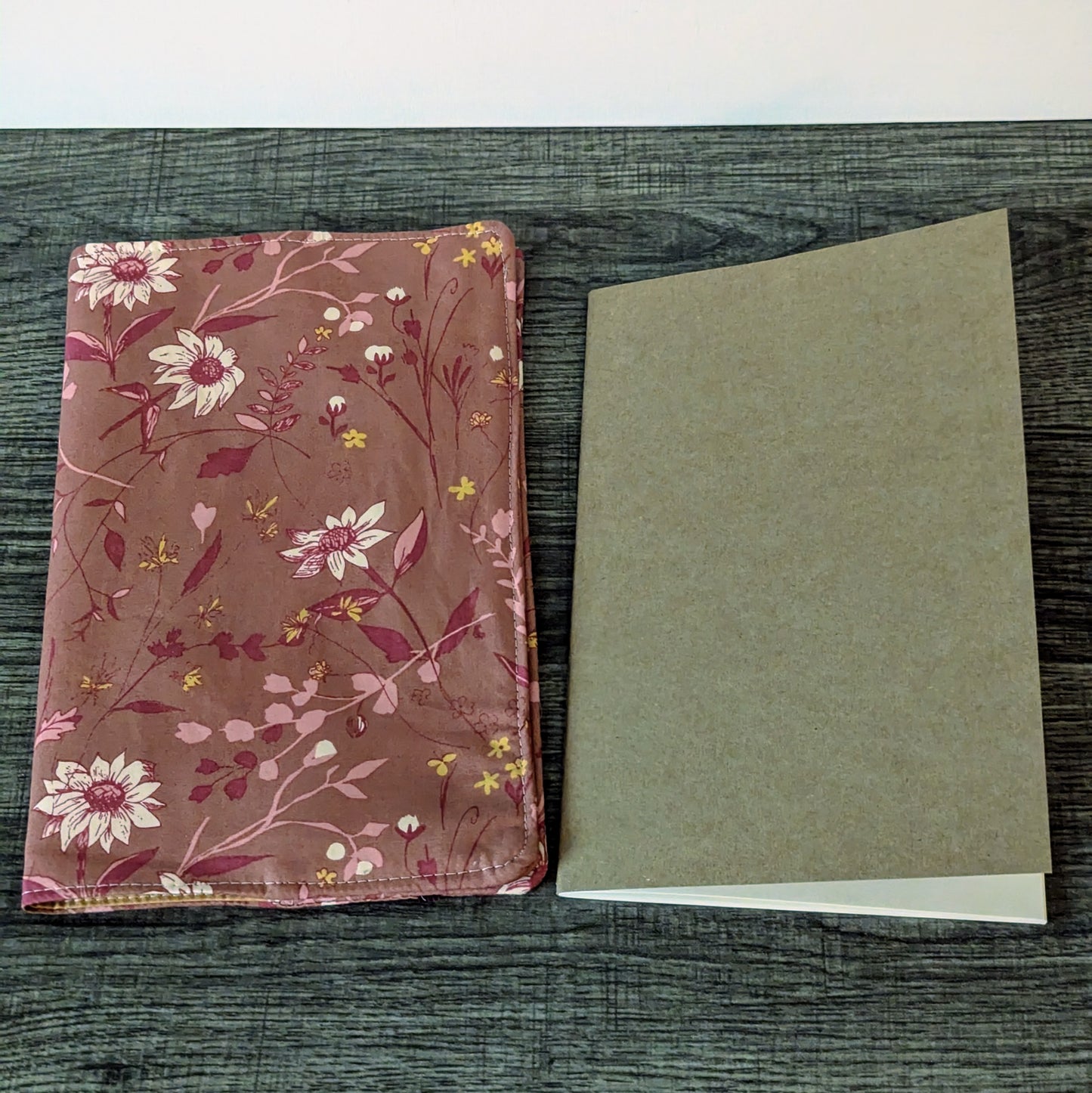 Pink Floral Notebook Cover