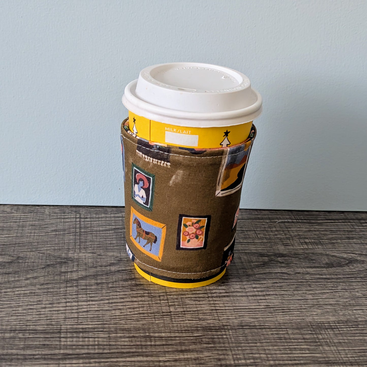 Book Print Cup Cozy