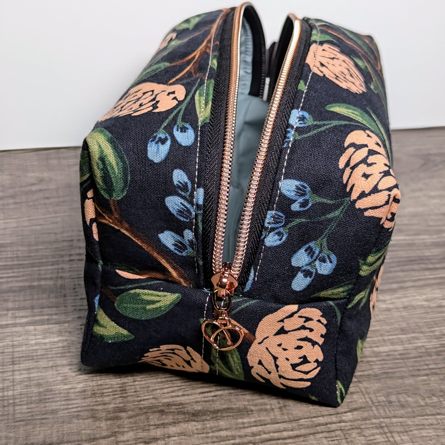 Peony Floral Canvas Boxy Bag
