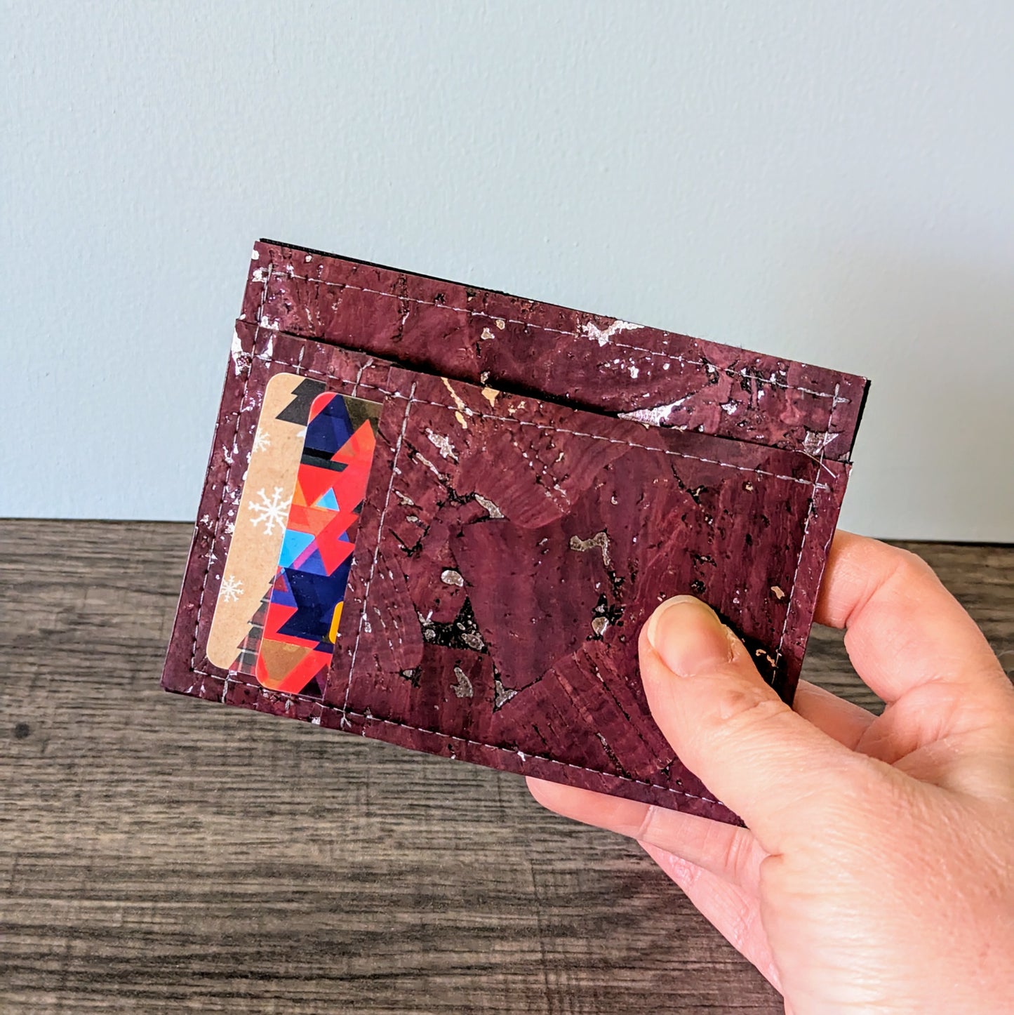 Gilded Wine Cork Card Wallet