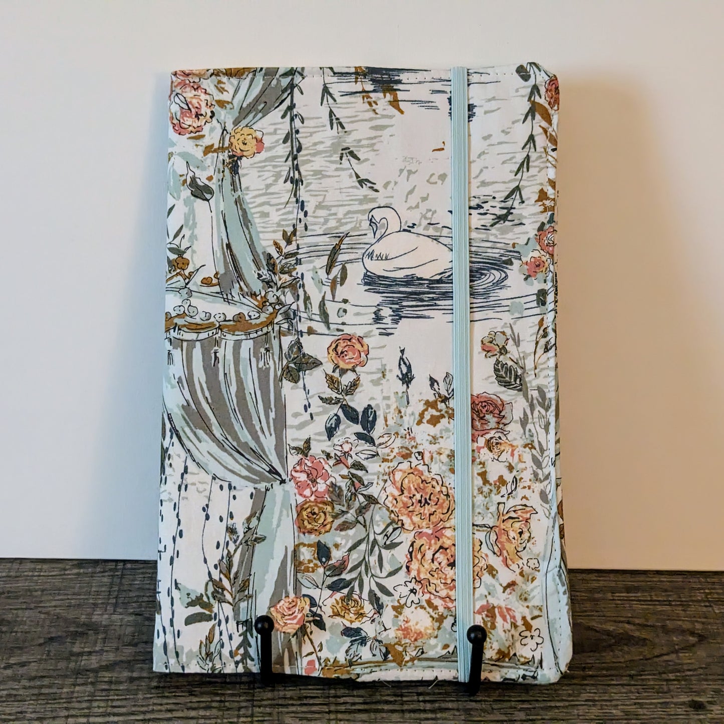 Swan Floral Notebook Cover