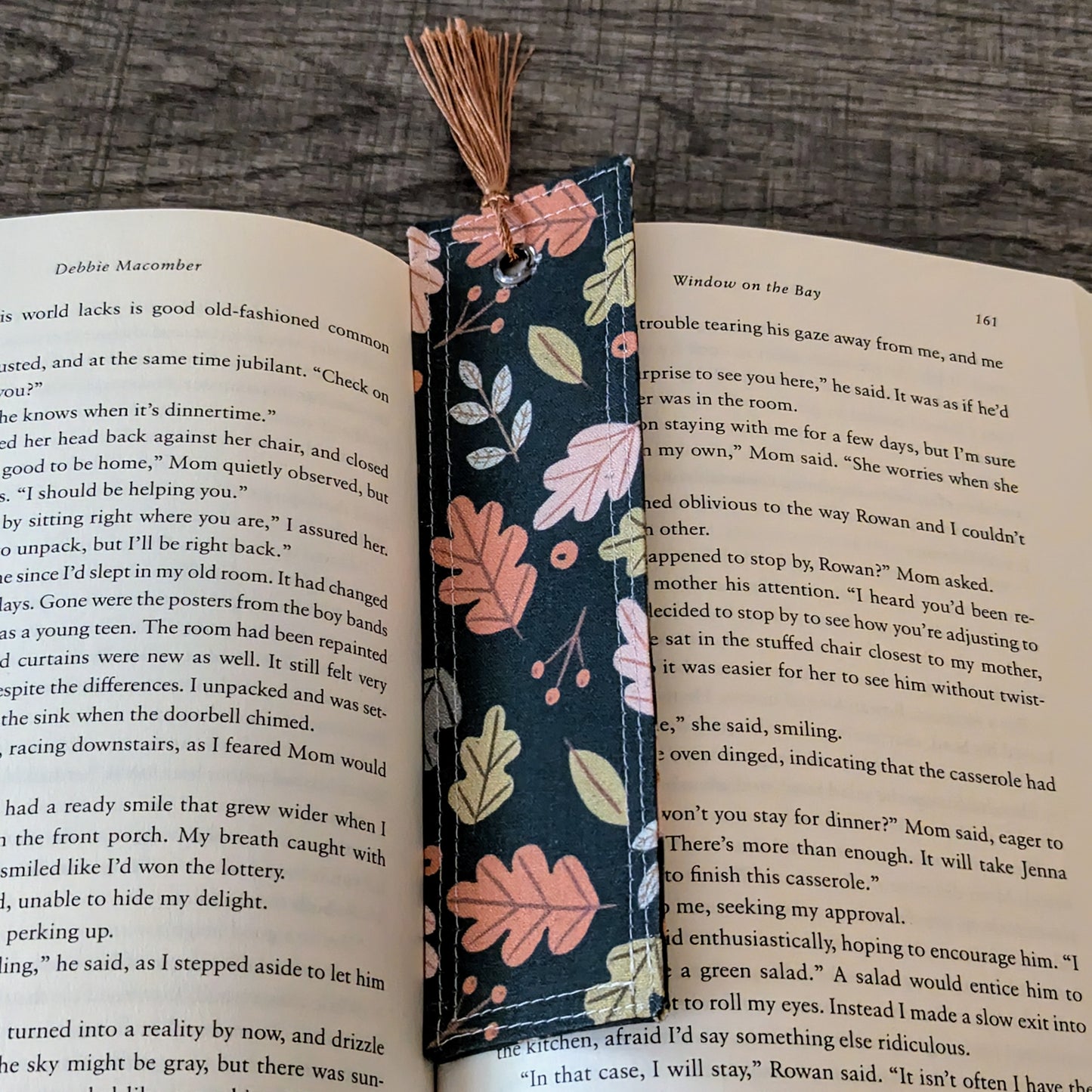Autumn Leaves Cotton Bookmark