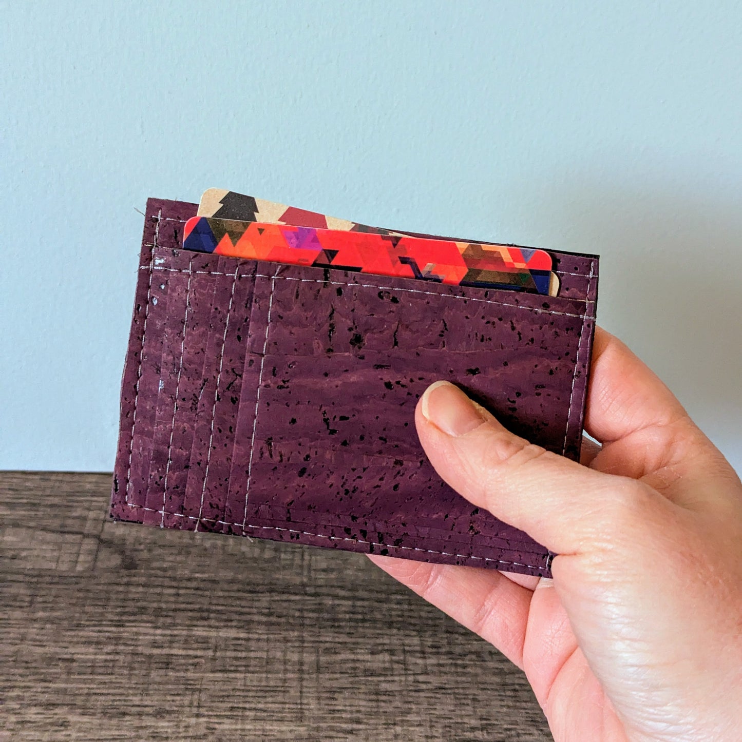 Purple Cork Card Wallet