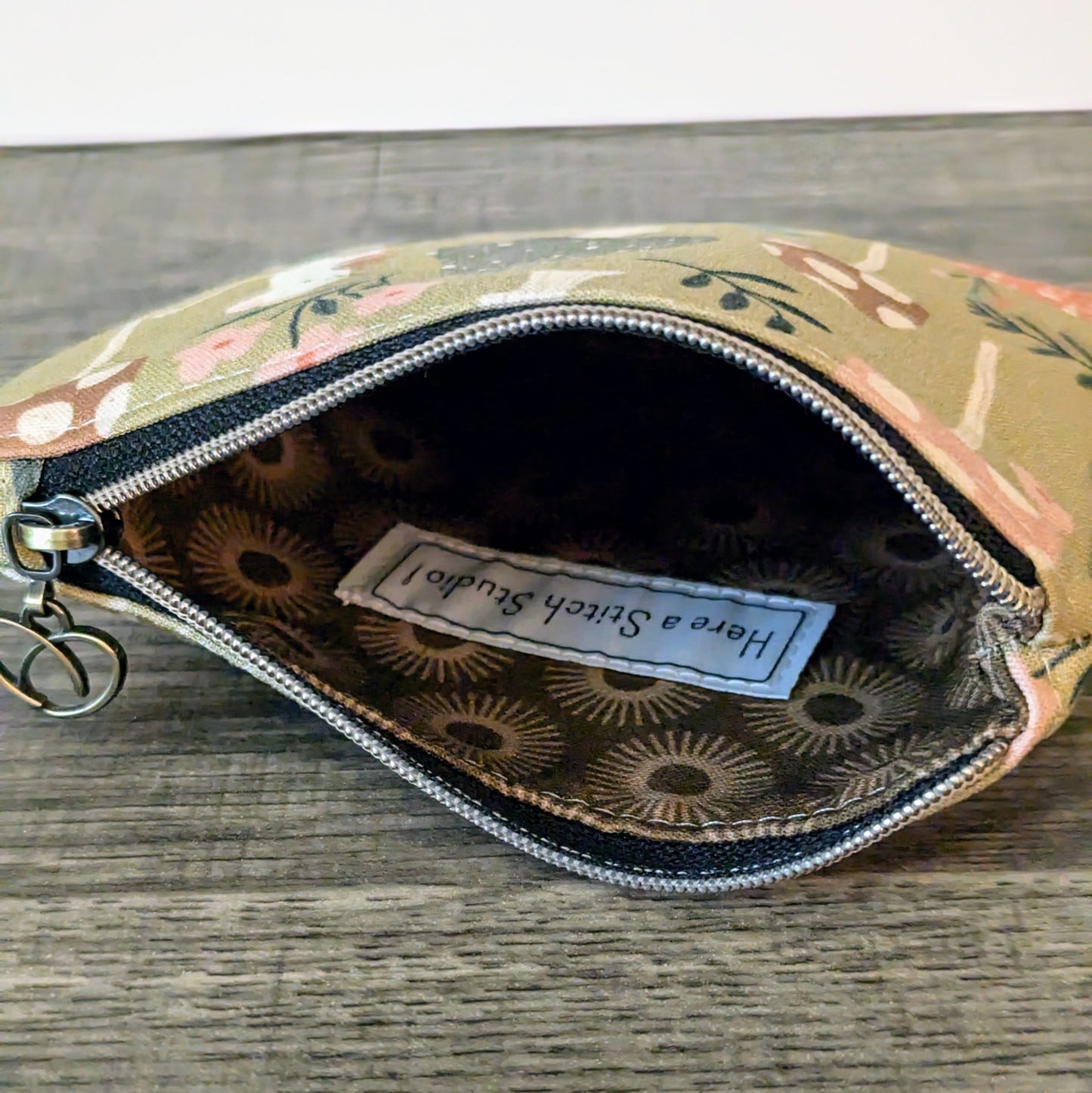 Mushroom Cotton Zipper Pouch