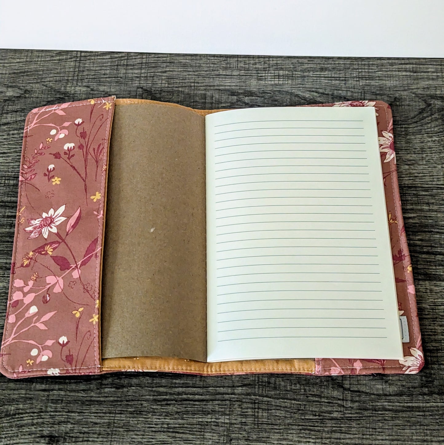 Pink Floral Notebook Cover