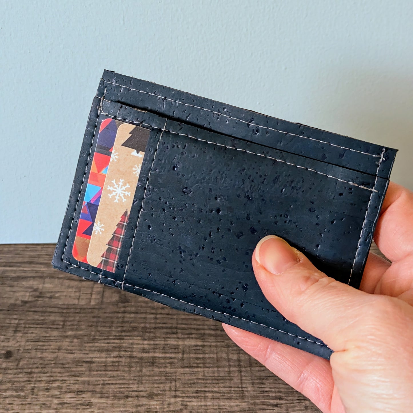 Teal Cork Card Wallet