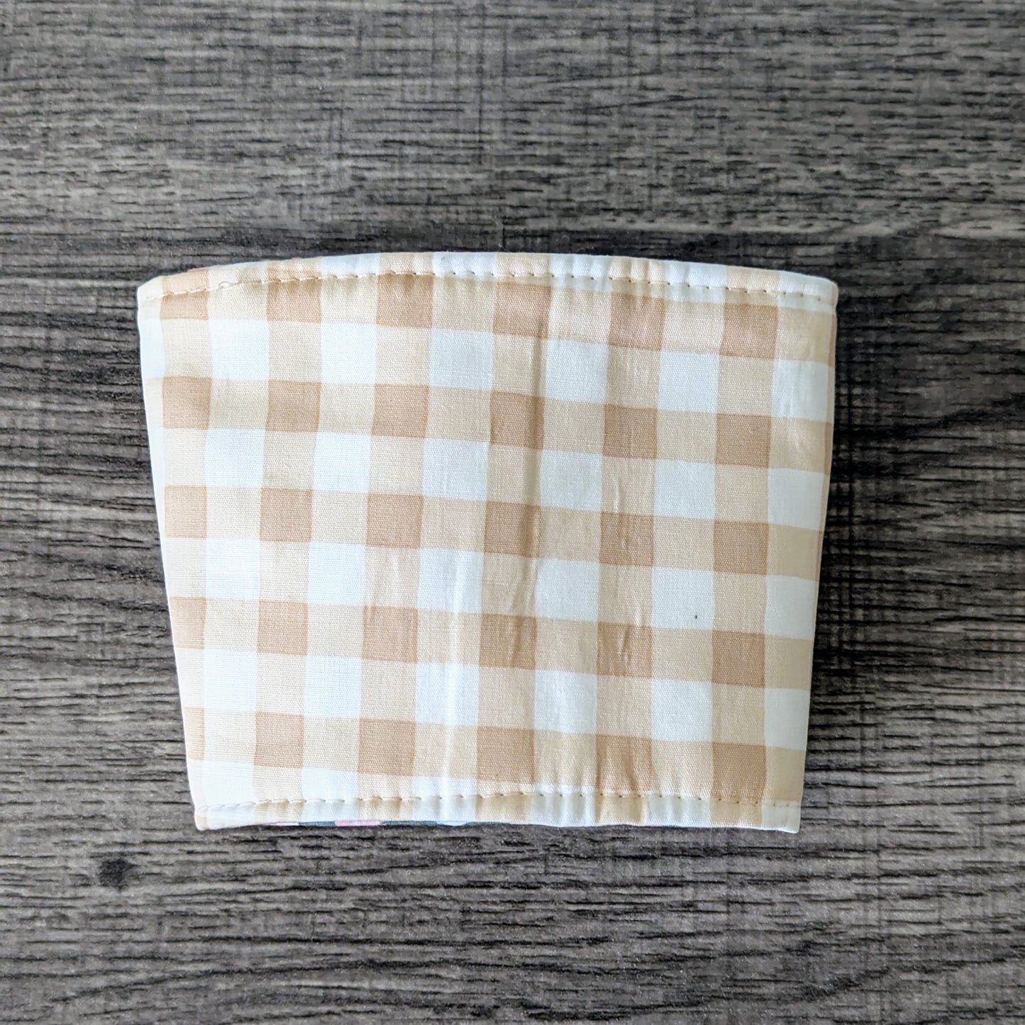 Grey Floral Cup Cozy