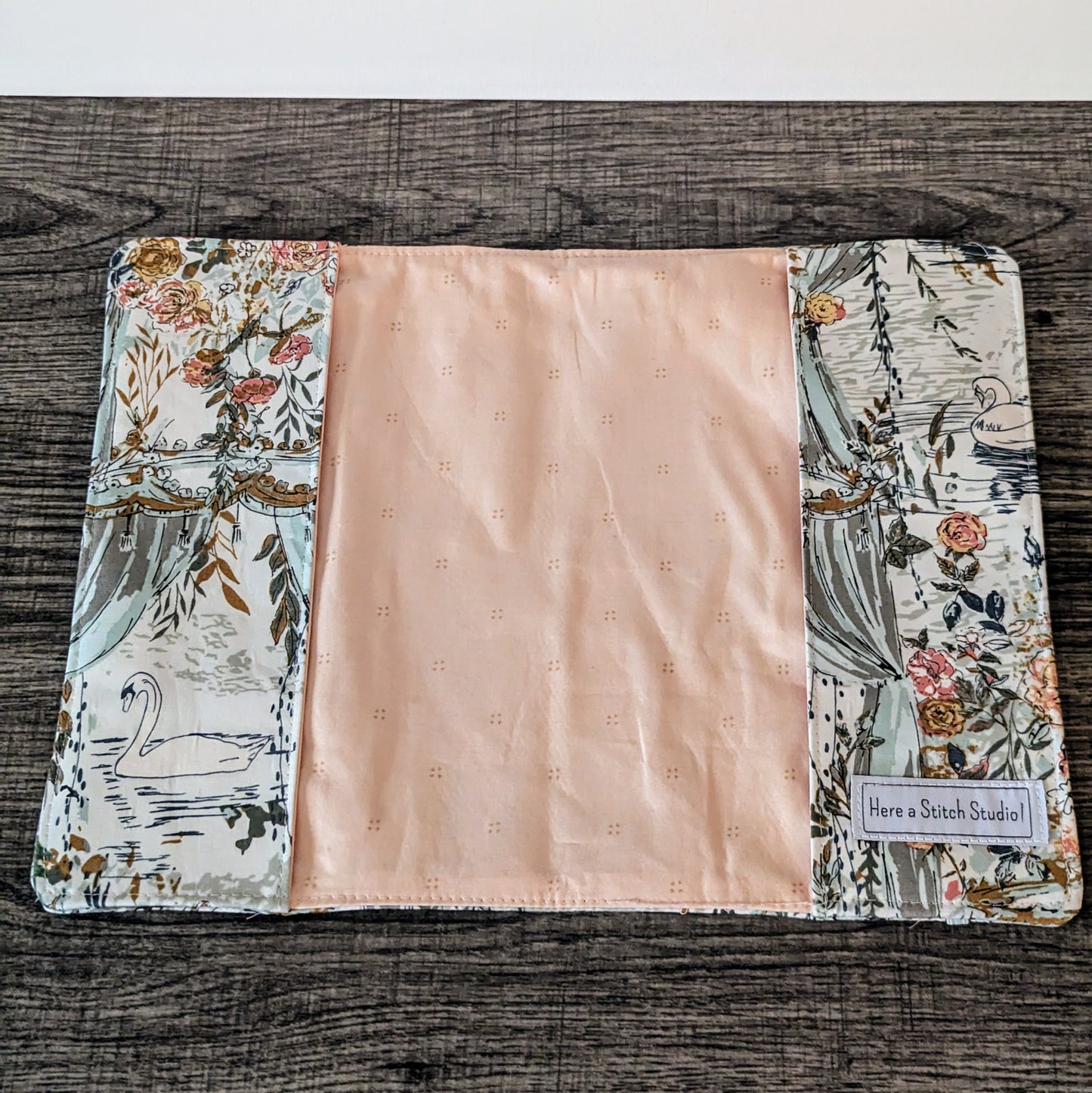 Swan Floral Notebook Cover