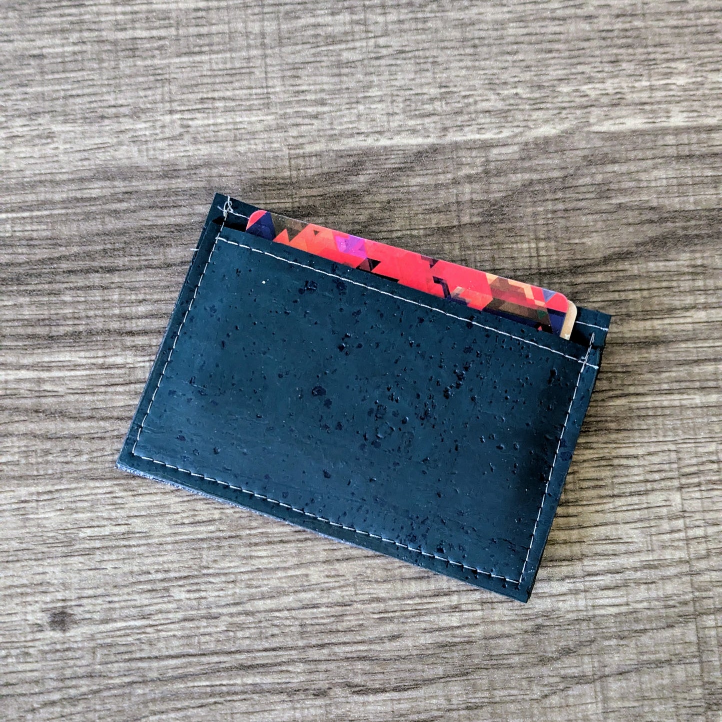 Teal Cork Card Wallet