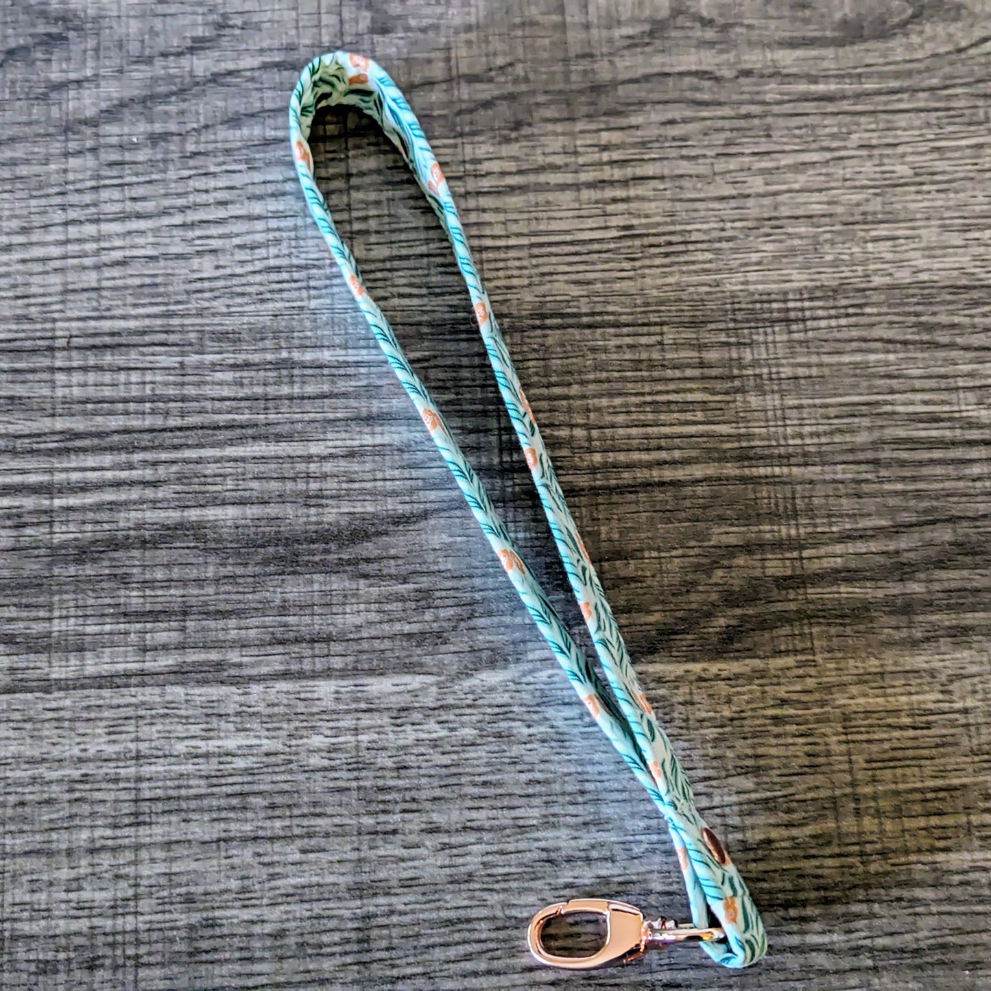 Small Floral Cotton Wrist Lanyard