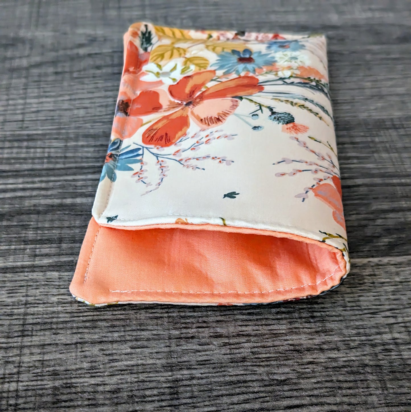 Pink Floral Eyeglass Pouch
