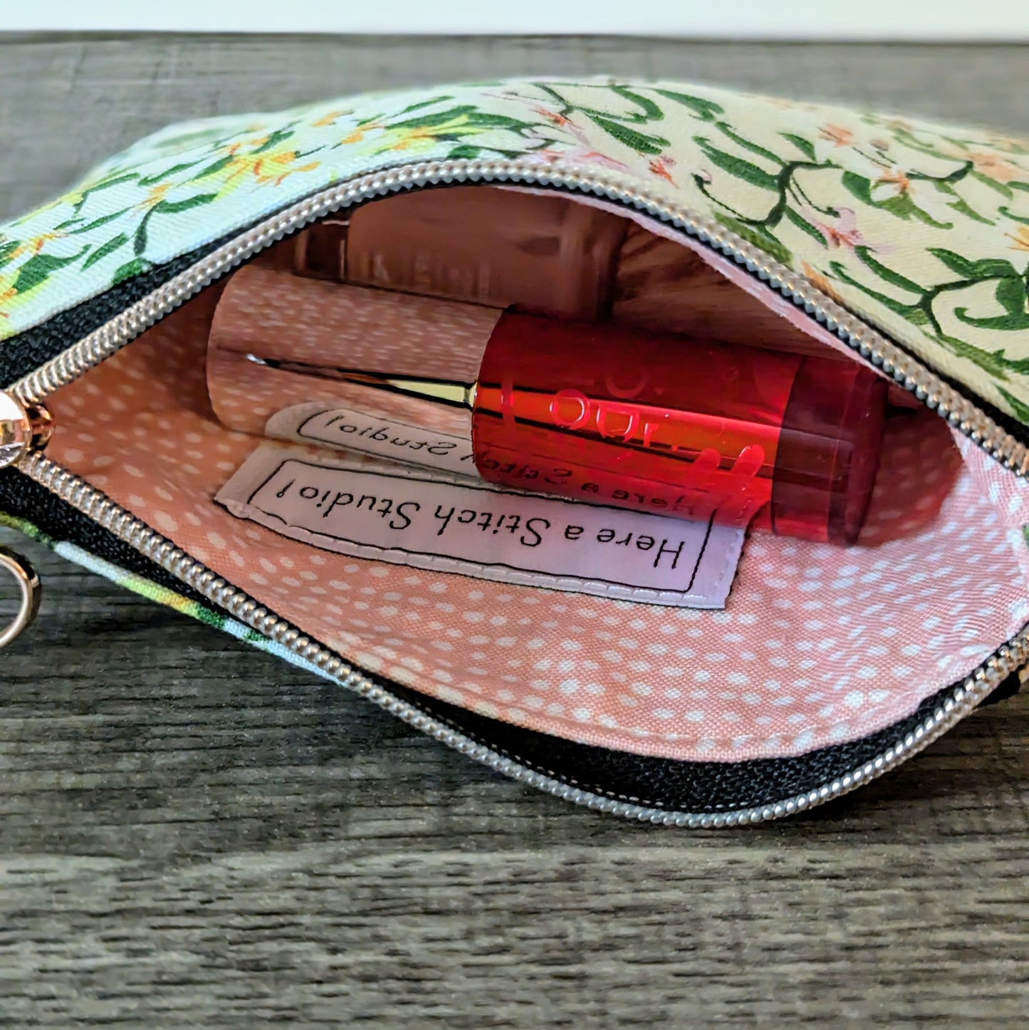 Citrus Blossoms Cotton Zipper Pouch