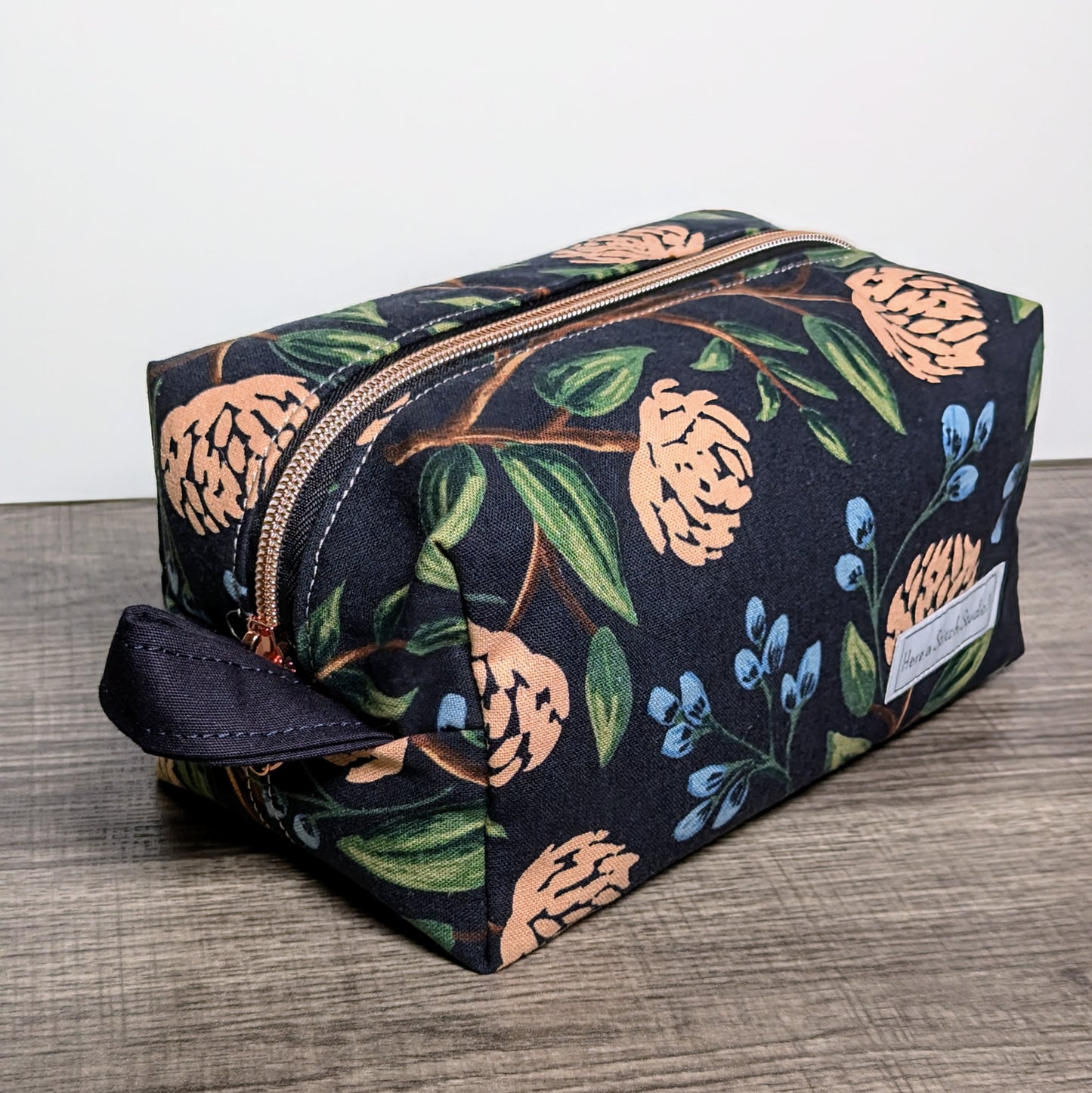 Peony Floral Canvas Boxy Bag