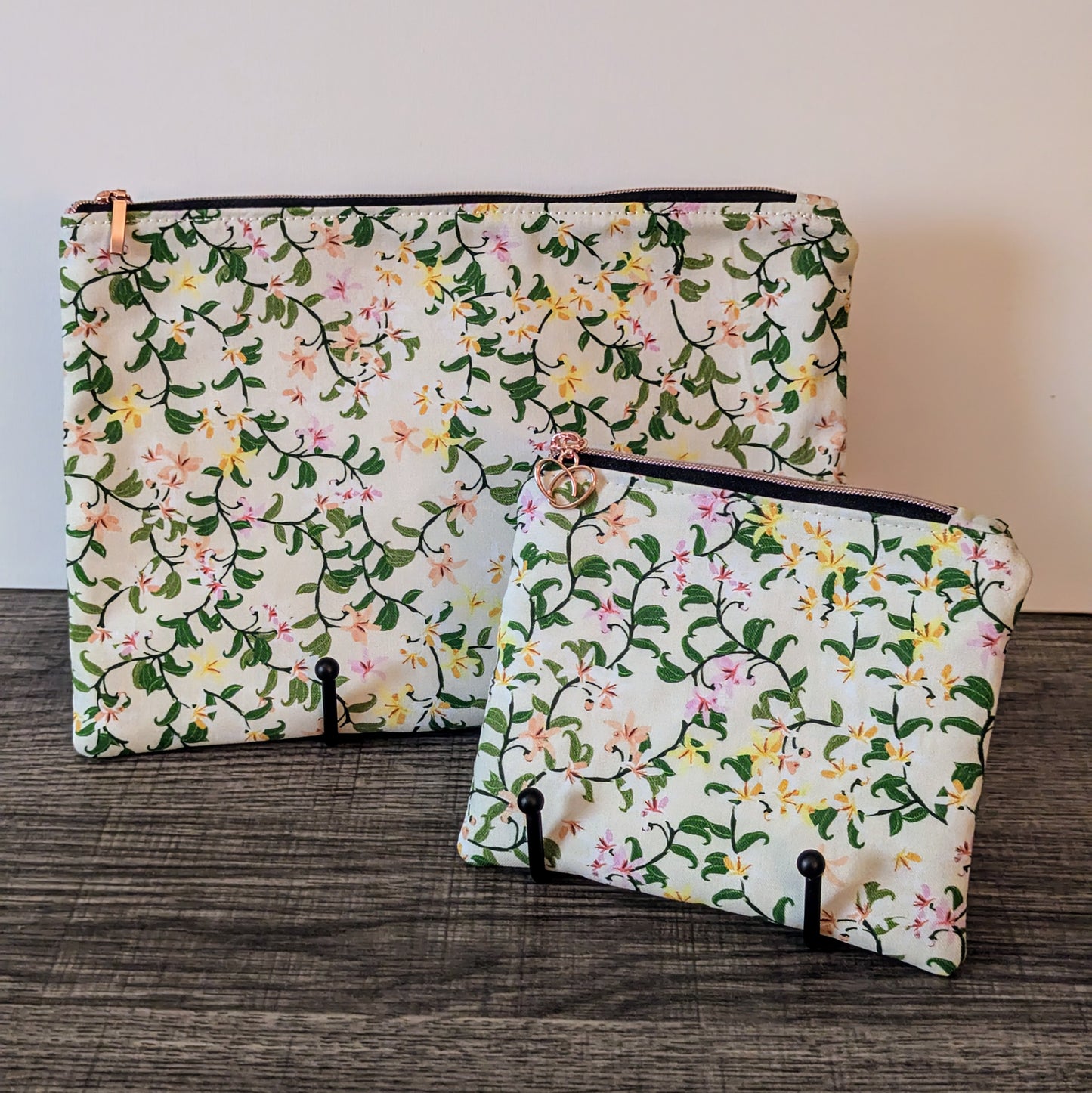 Citrus Blossoms Cotton Zipper Pouch