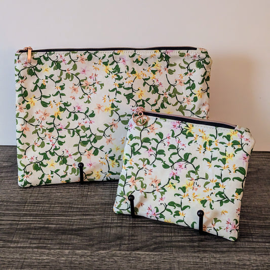 Citrus Blossoms Cotton Zipper Pouch