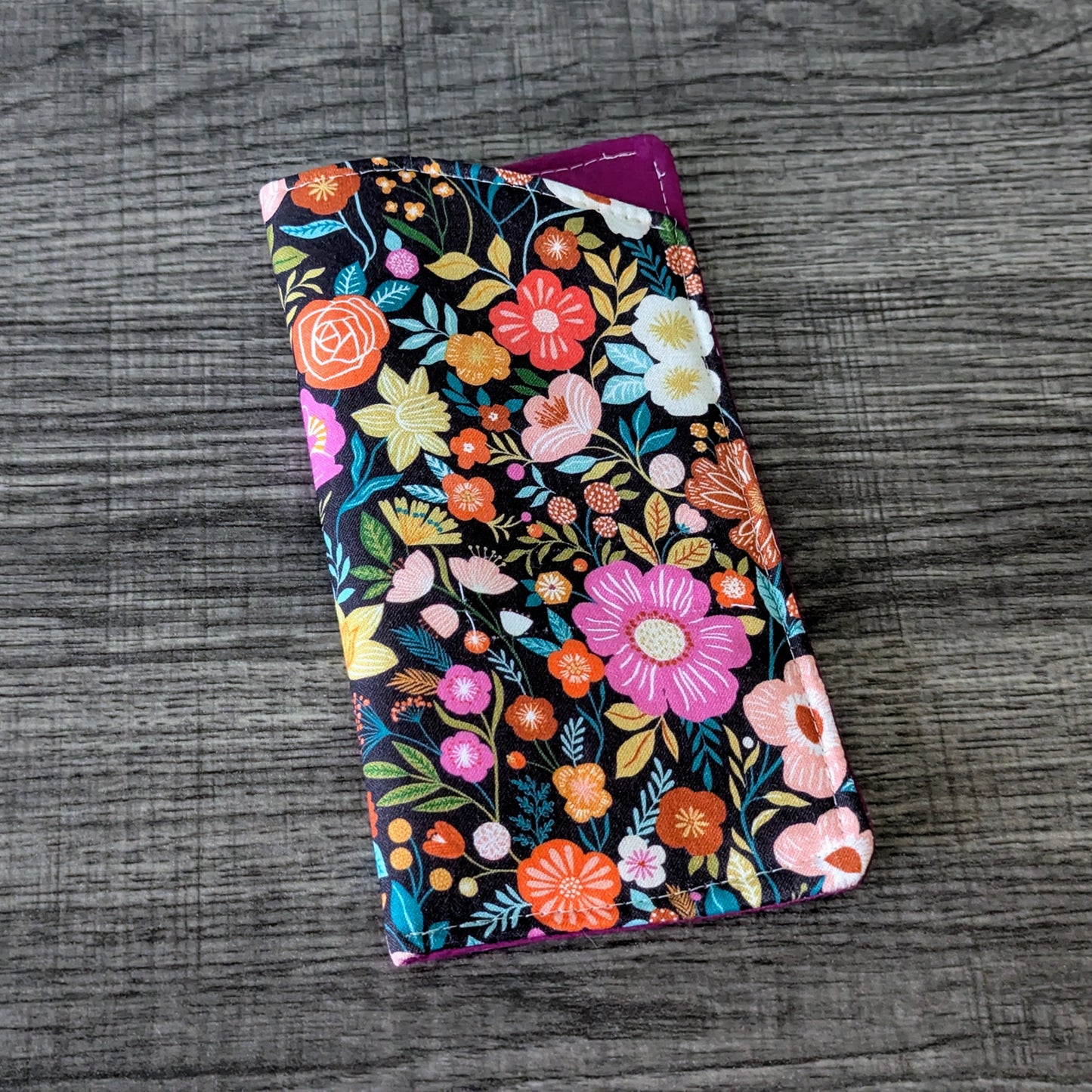 Bright Floral Eyeglass Pouch