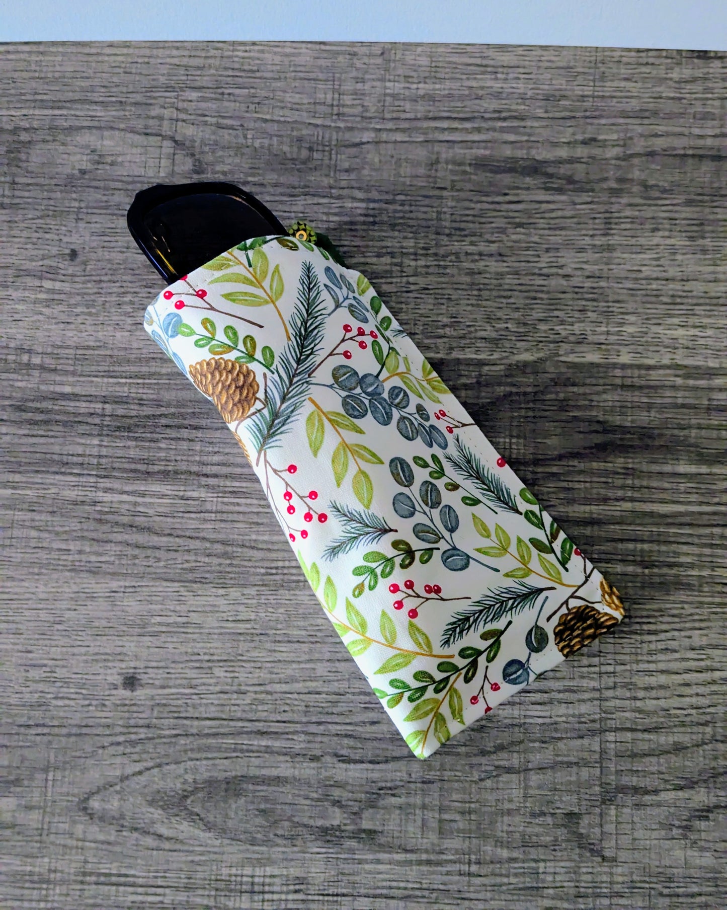 Winter Foliage Eyeglass Pouch
