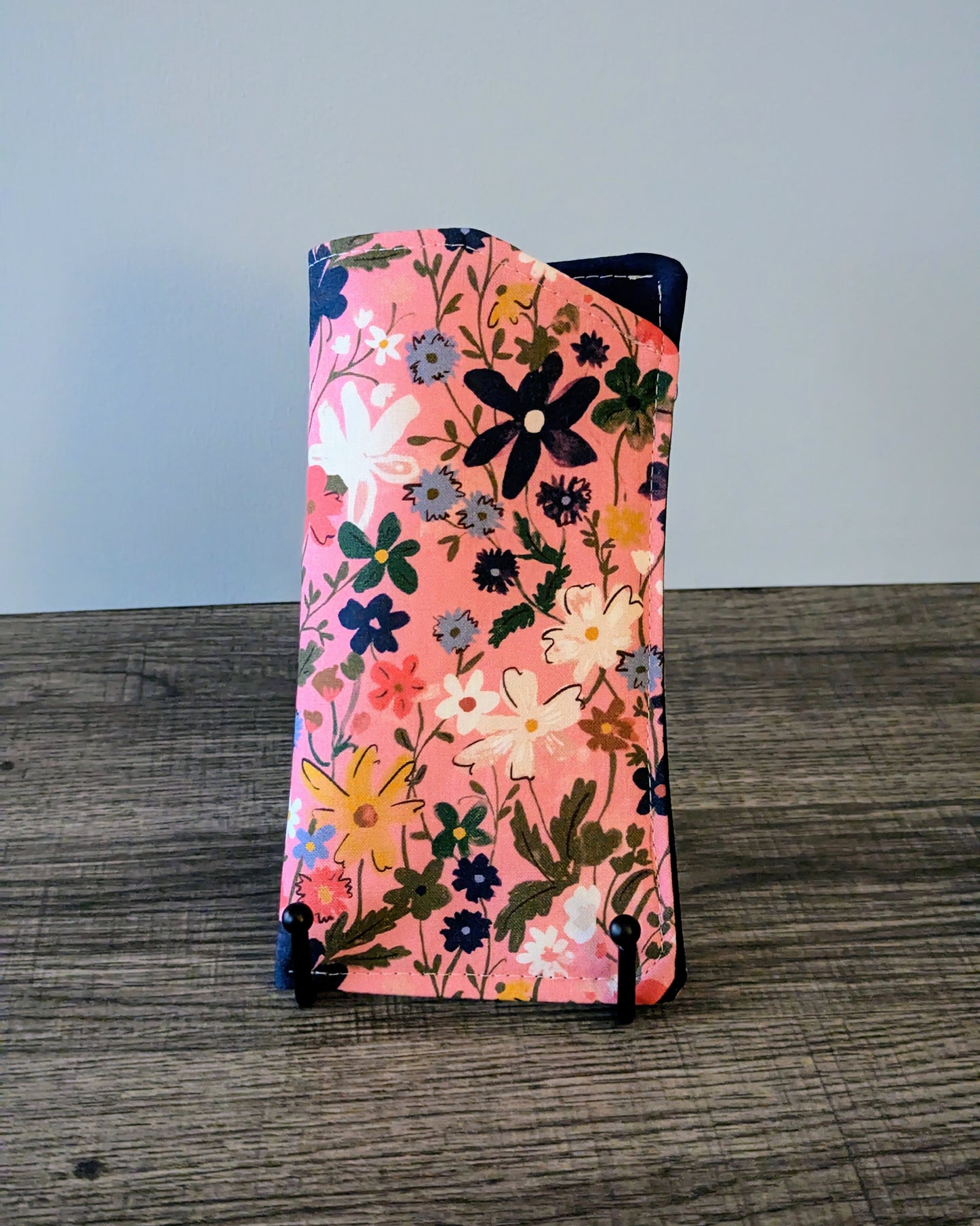 Pink Wildflower Eyeglass Pouch