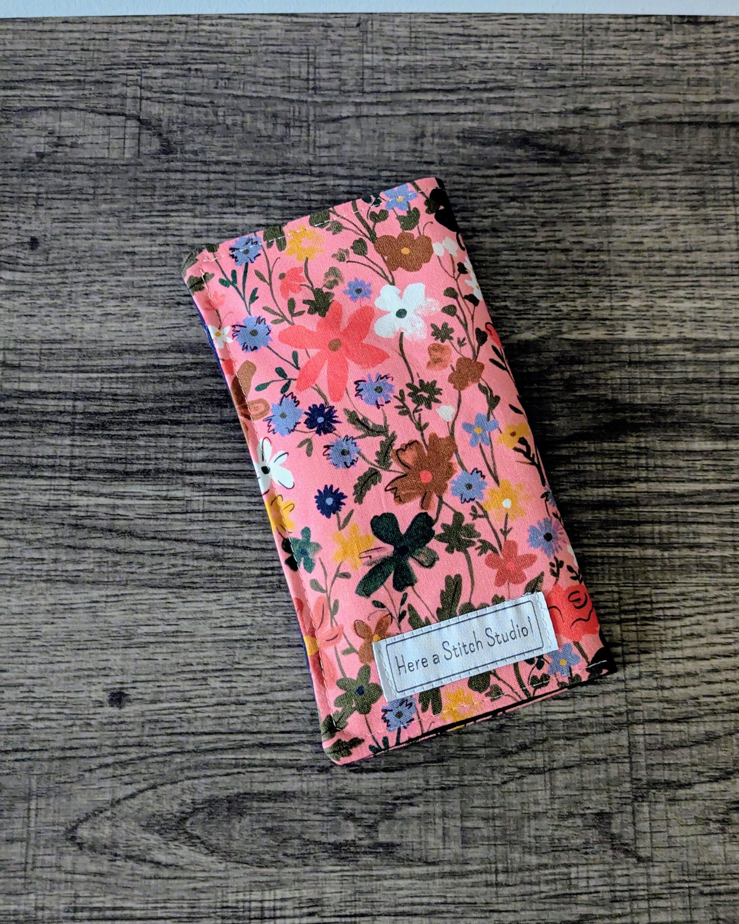 Pink Wildflower Eyeglass Pouch